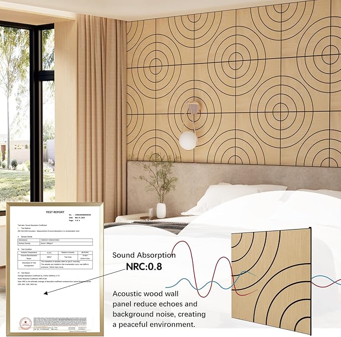 ARMURO 4 Packs Acoustic Wall Panels