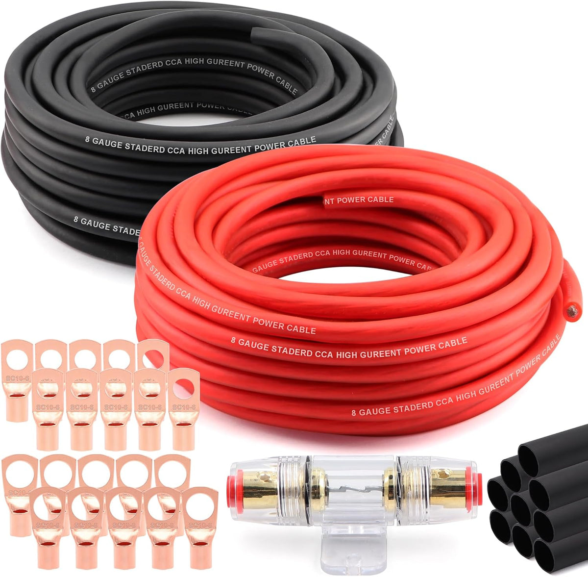 8 Gauge Wire Copper Clad Aluminum CCA (20PCS)