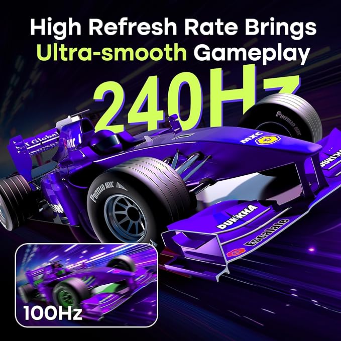 Amzfast 27 Inch 240Hz Gaming Monitor, FHD Fast VA Panel 4000:1 Contrast