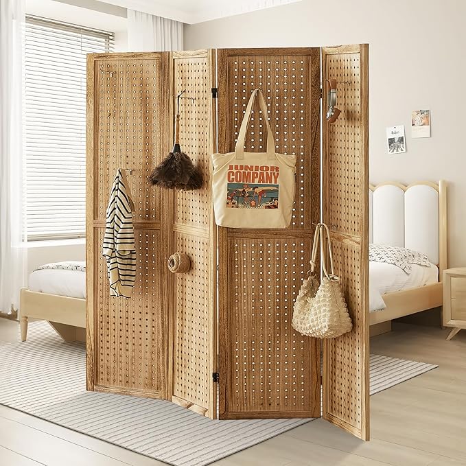 Aleesing 4 Panel Pegboard Display