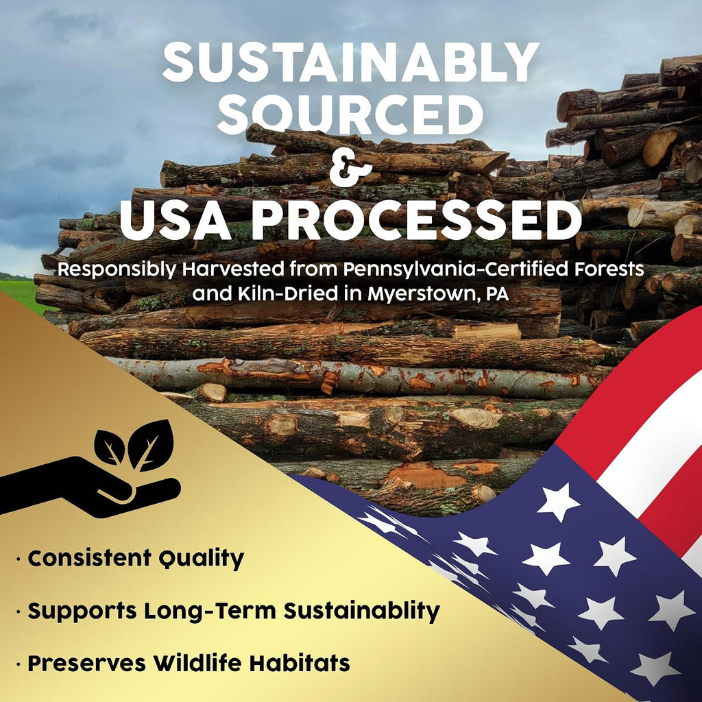 firewood central kiln-dried pa mixed blend, 16” splits, package contents
