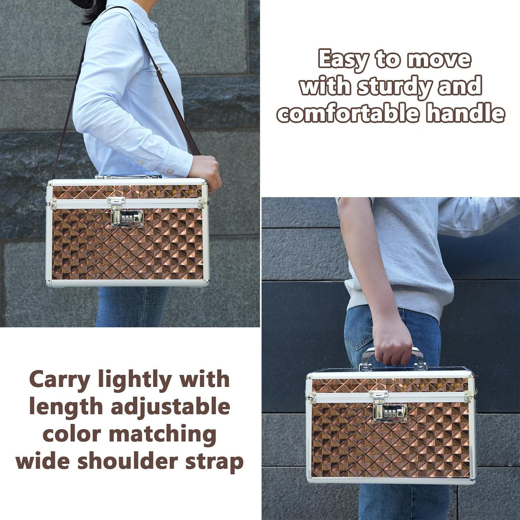 storage lock box with combination lock, lockable medicine, package contents