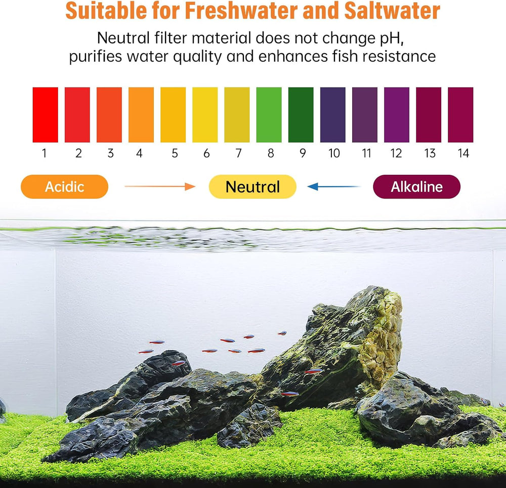 hygger Aquarium Activated Carbon, Premium Natural Coconut Shell Activated Cha...