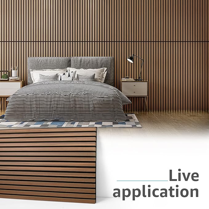Art3d 2 Wood Slat Acoustic Panels (2-Pack)