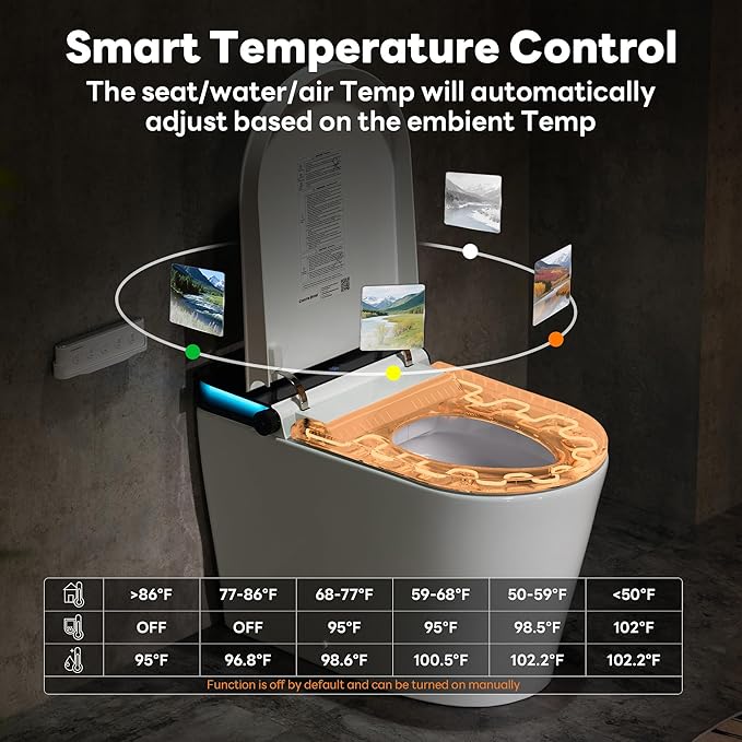 Casta Diva Smart Toilet with Bidet Built in, Auto Open Close, Foot Sensor