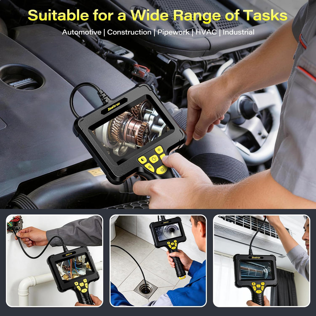 handheld endoscope camera with light – 16.5ft semi-rigid, view 9