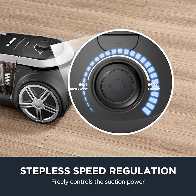 Eureka Bagless Canister Vacuum Cleaner, Lightweight Vac