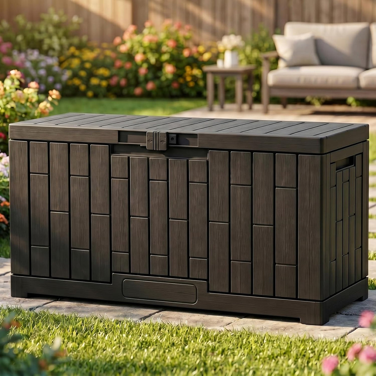 YITAHOME 60 Gallon Resin Deck Box