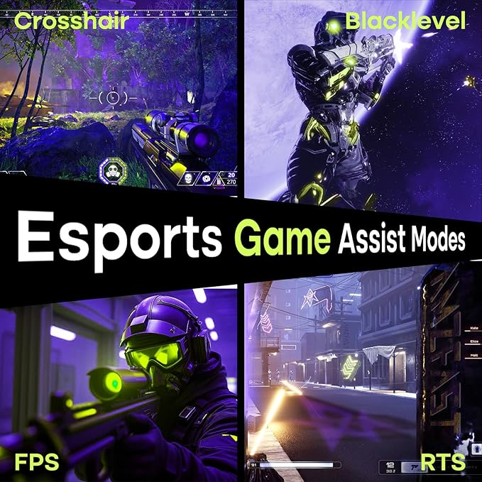 Amzfast 27 Inch 240Hz Gaming Monitor, FHD Fast VA Panel 4000:1 Contrast