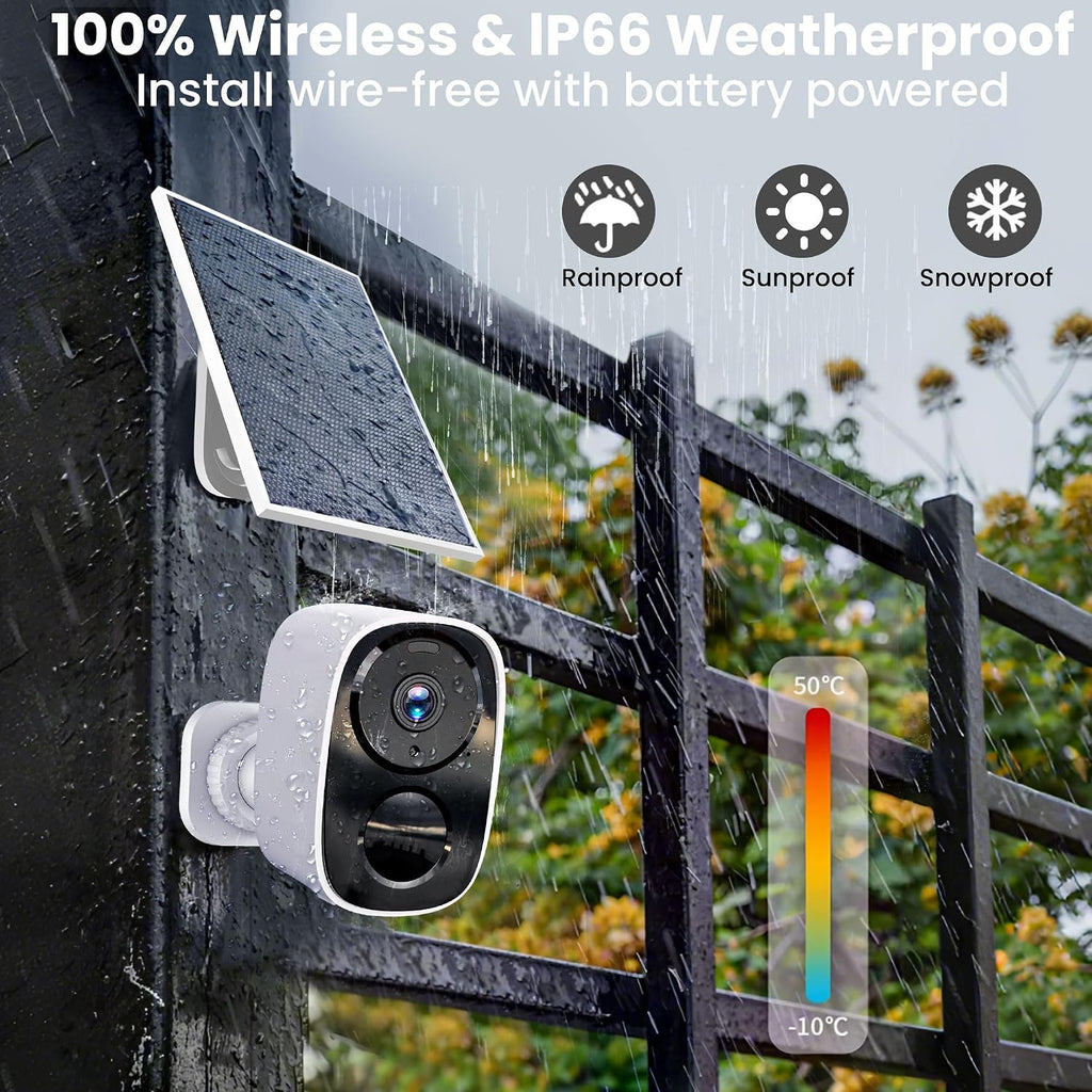 hitellarcam 2026 upgraded 2k security cameras wireless outdoor, package contents