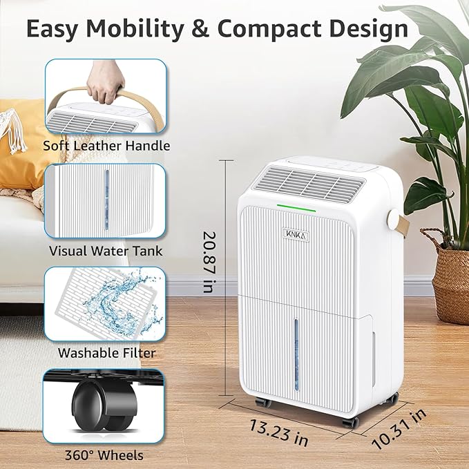 KNKA 2500 Sq.Ft Dehumidifiers for Home