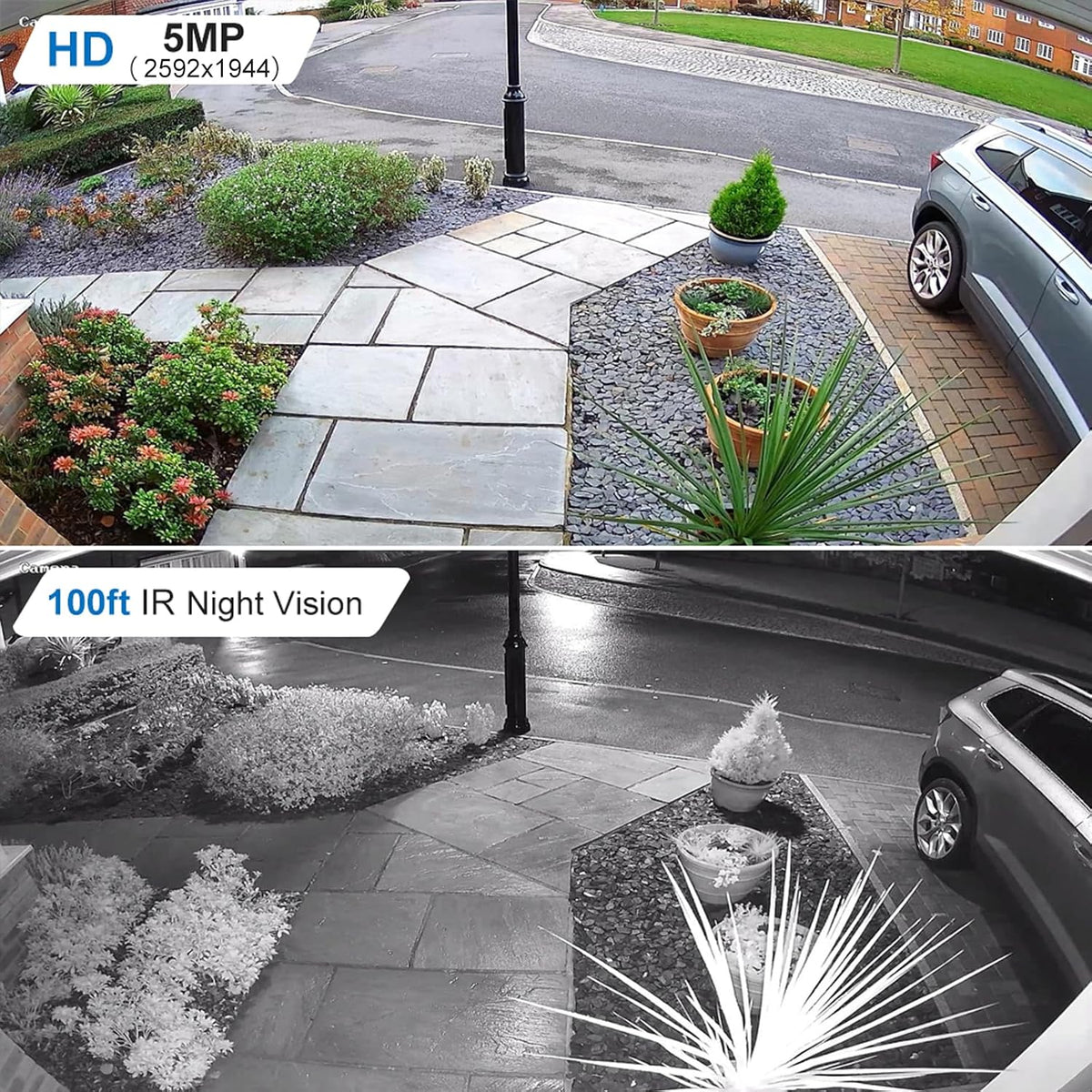 anpviz 5mp bullet poe ip security camera for showing dimensions