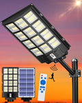 Gefolly SL-6000W Solar Street Light Outdoor, Wide Angle 600000LM Commercial