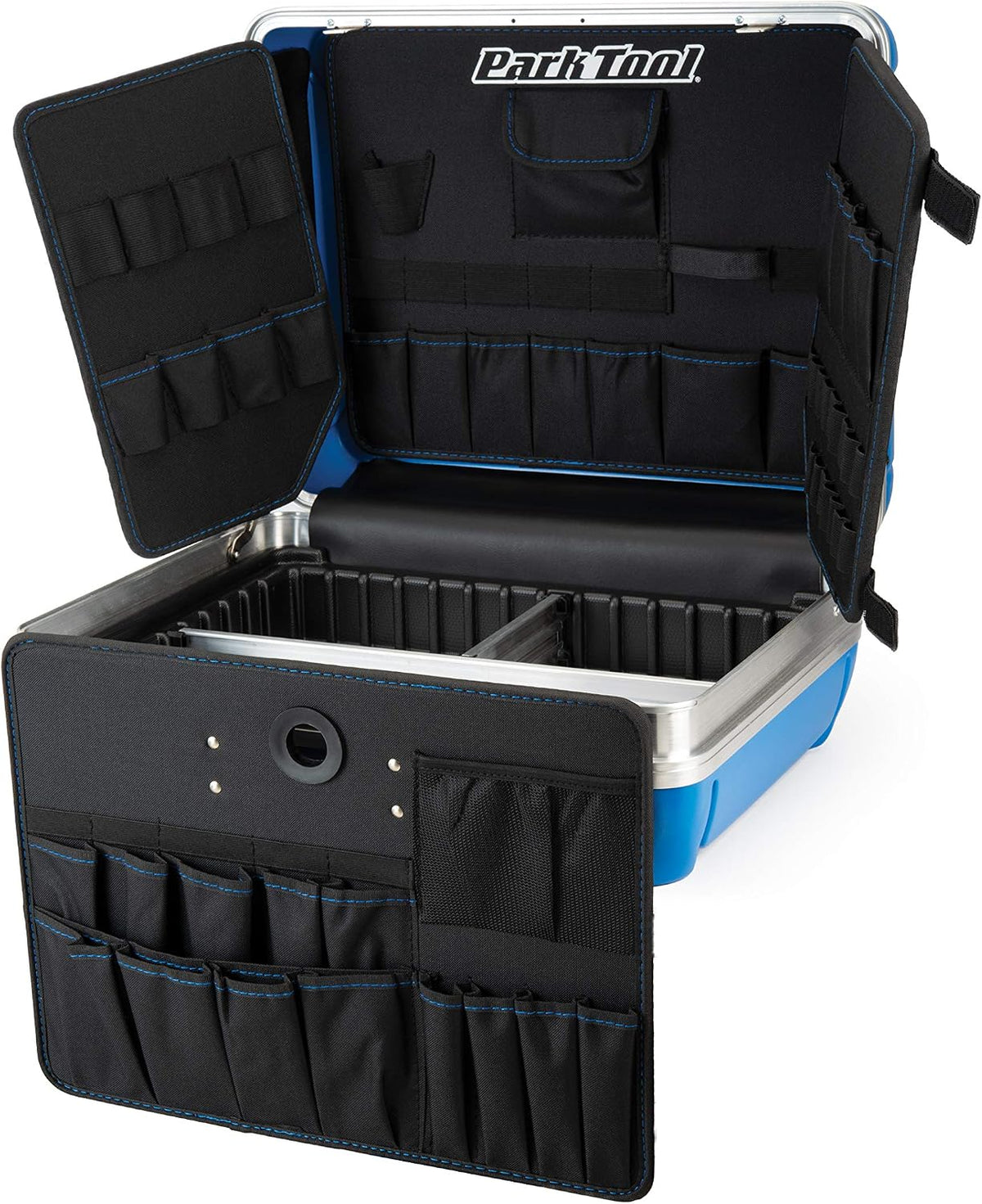 park tool bx-2.2 blue box tool case, close-up detail