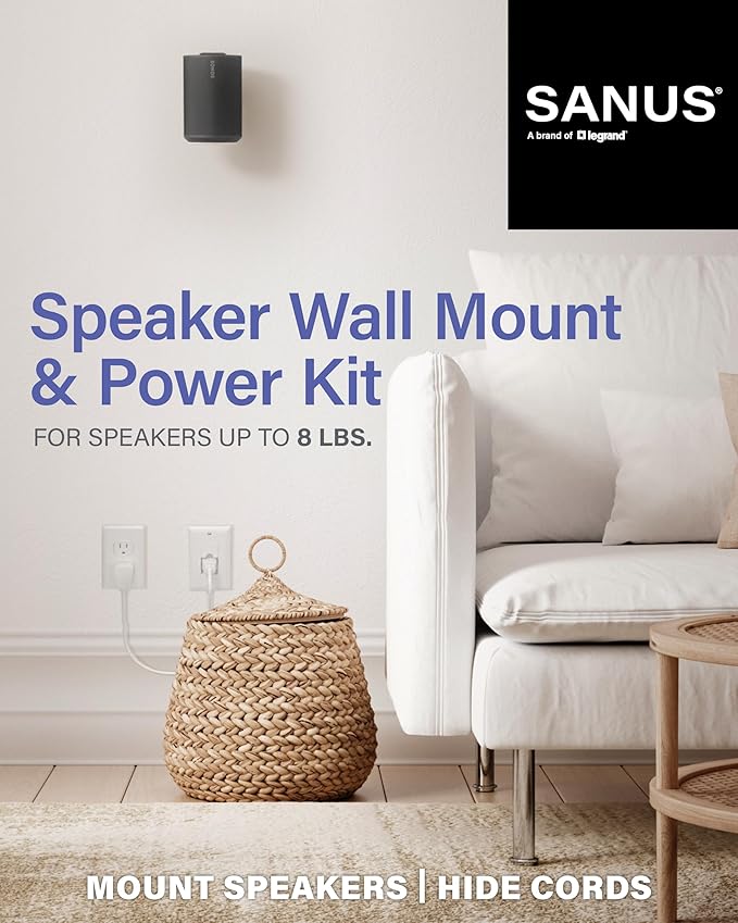 SANUS Speaker Wall Mount + Power Kit