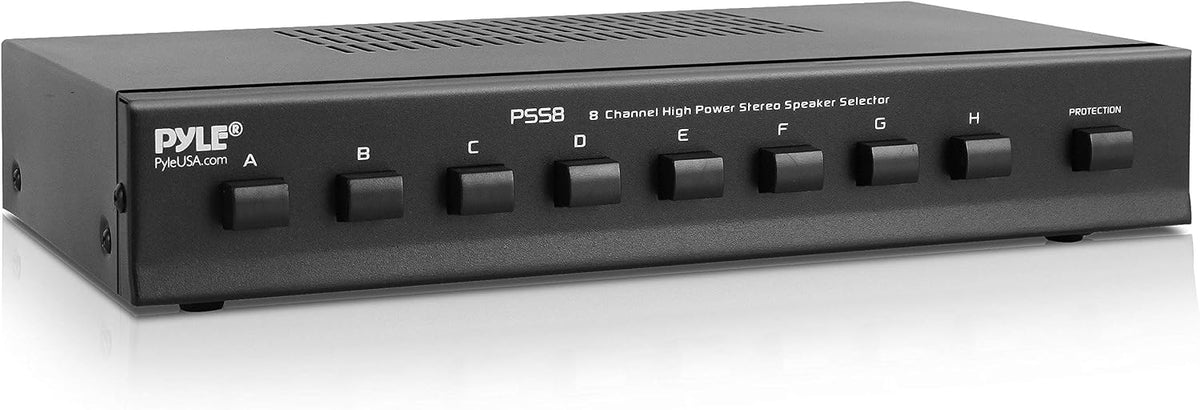 Pyle Premium New and Improved 8 Zone Channel Speaker Switch Selector Switch Box
