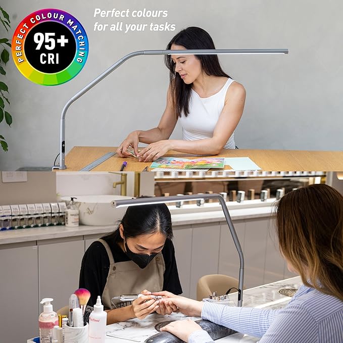Daylight Slimline 4™ LED Table Lamp in Ice Grey