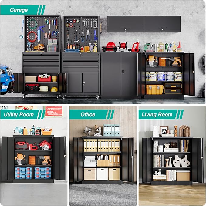 SISESOL Small Metal Storage Cabinet