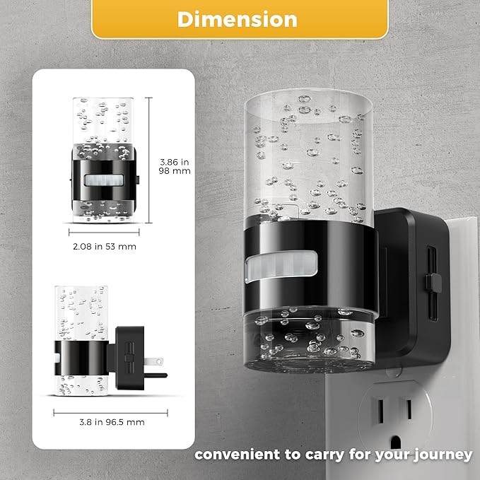 L LOHAS LED Motion Sensor Night Light, Dimmable Night Lights Plug into Wall