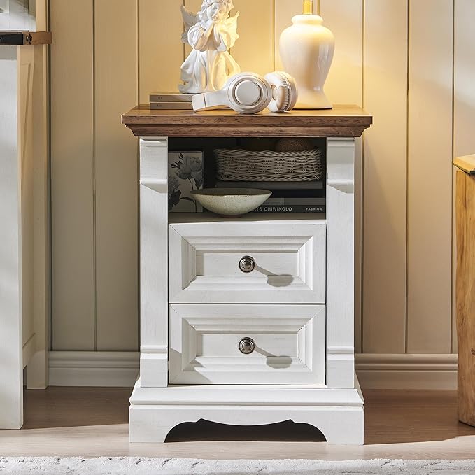 T4TREAM Farmhouse Nightstand