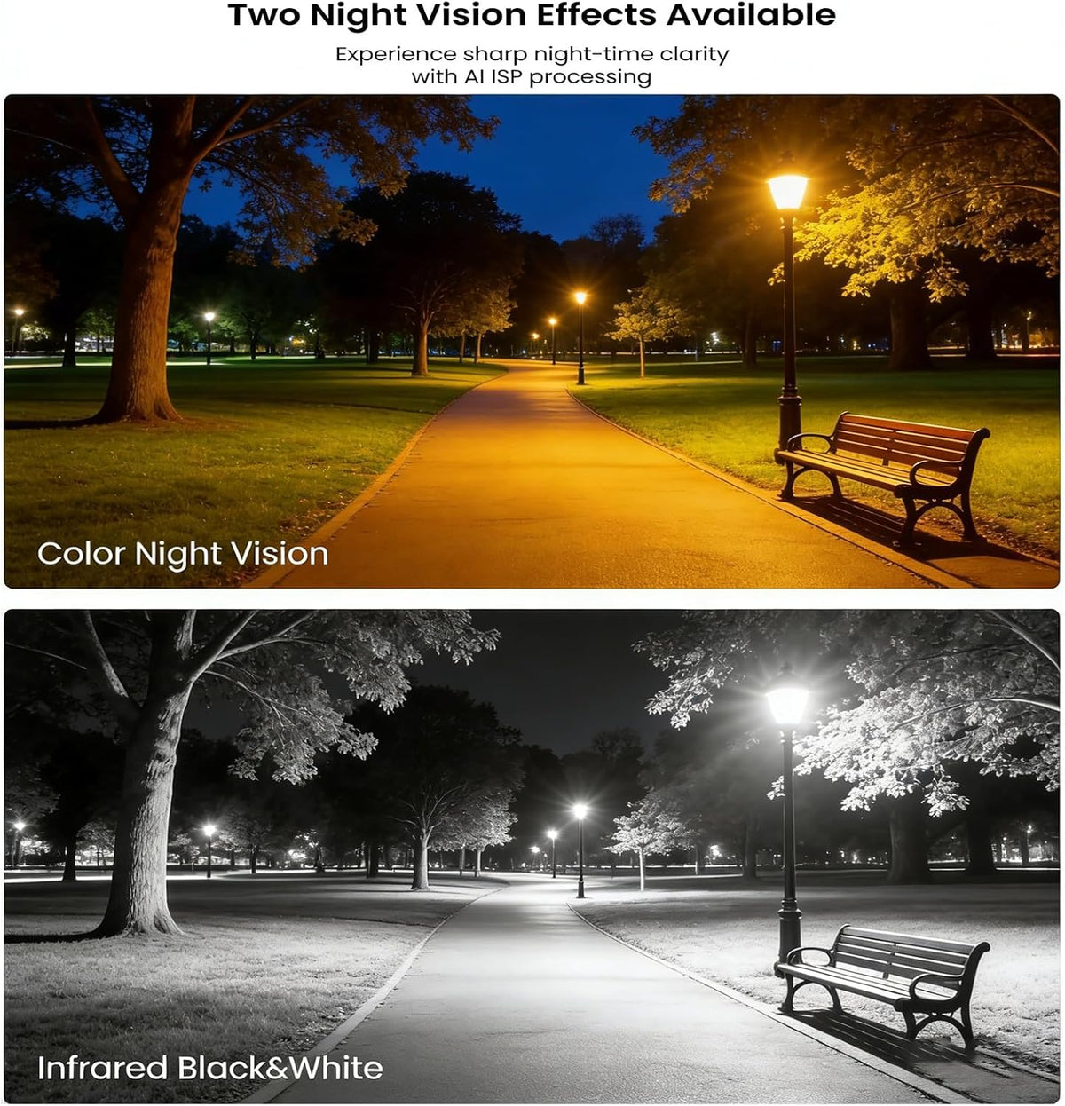 4k 8mp poe outdoor security camera, 2.8mm 108°, close-up detail