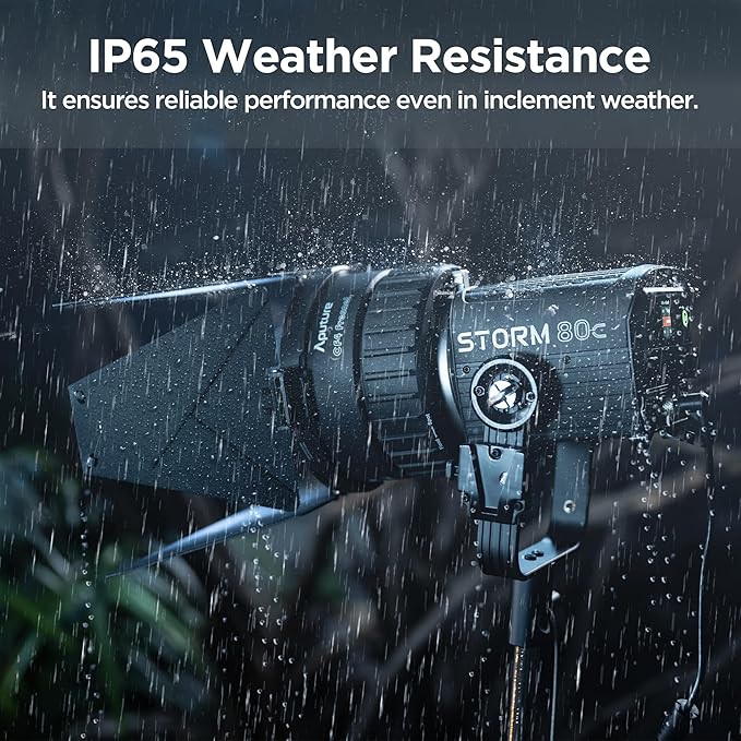 Aputure Storm 80c RGB LED Video Light - 80W Full-Color Point Source Fixture