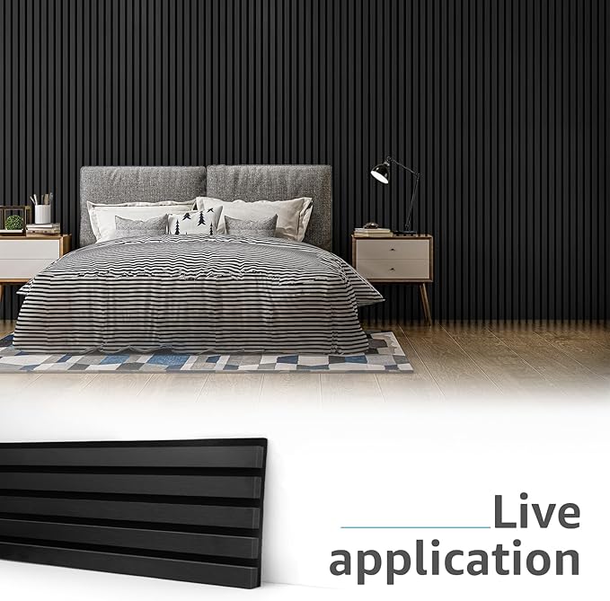 Art3d 4pcs-107 x 8in Slat Acoustic Panel