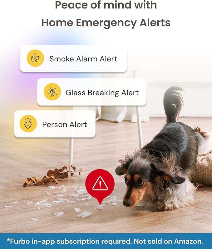 Furbo Mini Pet Camera Unlock Camera w/Paid Plan: Home Security