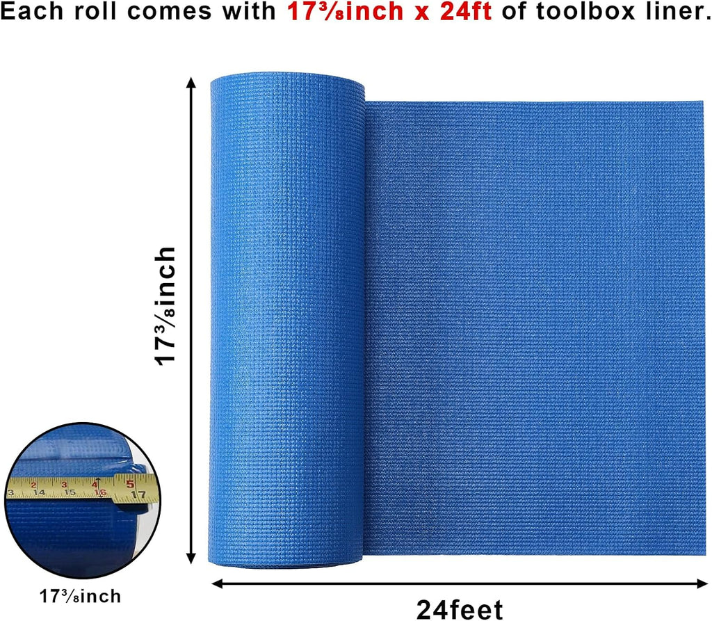 casoman professional tool box and drawer liner, blue, close-up detail
