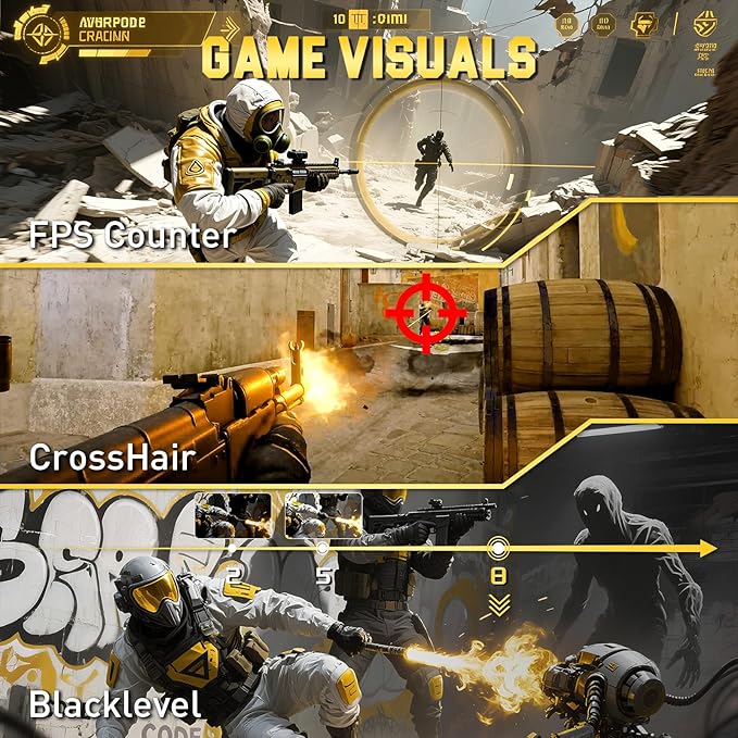 SANSUI 24.5 Inch QHD Gaming Monitor 300Hz, 1ms Fast IPS Computer Monitor