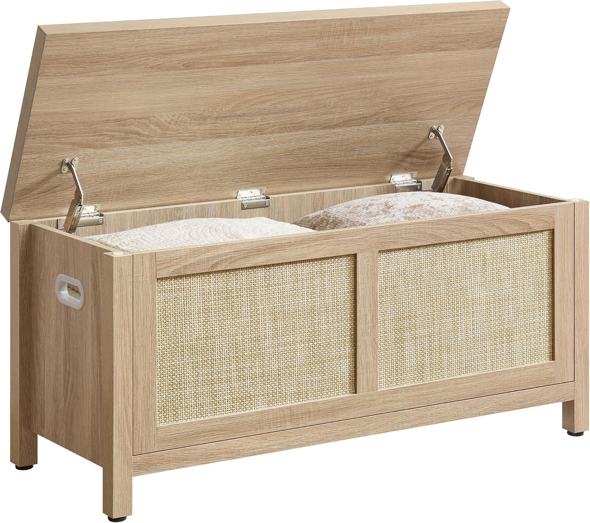 SICOTAS Rattan Storage Chest 39.4" Storage Bench for Bedroom