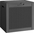 35 Gallon Outdoor Storage Box Waterproof Deck Box Patio Storage