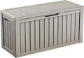125Gal Outdoor Storage Box, Lockable Deck Box