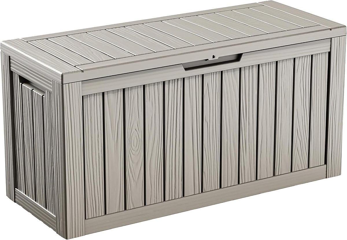 125Gal Outdoor Storage Box, Lockable Deck Box