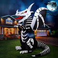 Joiedomi 8 FT Tall Halloween Inflatables Outdoor Skeleton Dragon Decoration, Blow Up Yard Decoration Inflatable Skeleton Dragon, Scary Halloween Decorations with Red LED Eyes for Lawn Garden Decor