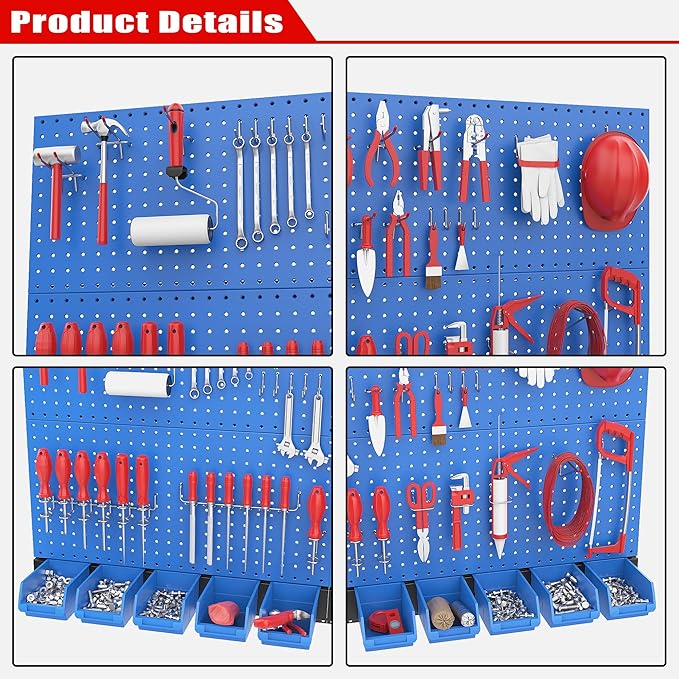 Ultrawall Pegboard Wall Organizer, Garage Storage System