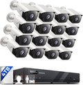 ONWOTE 16 Channel Security Camera System, 12MP NVR, 16x 6MP PoE IP Cameras