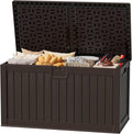 JUMMICO HDPE 250 Gallon Deck Box Double-Wall with Divider