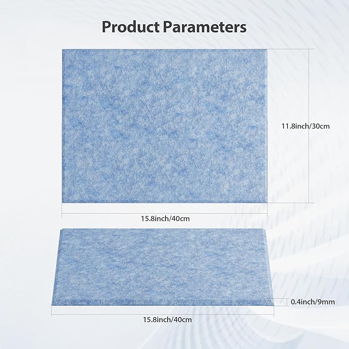 Amantech 12 Pack Acoustic Panels Self Adhesive Sound Proof Foam, High Density