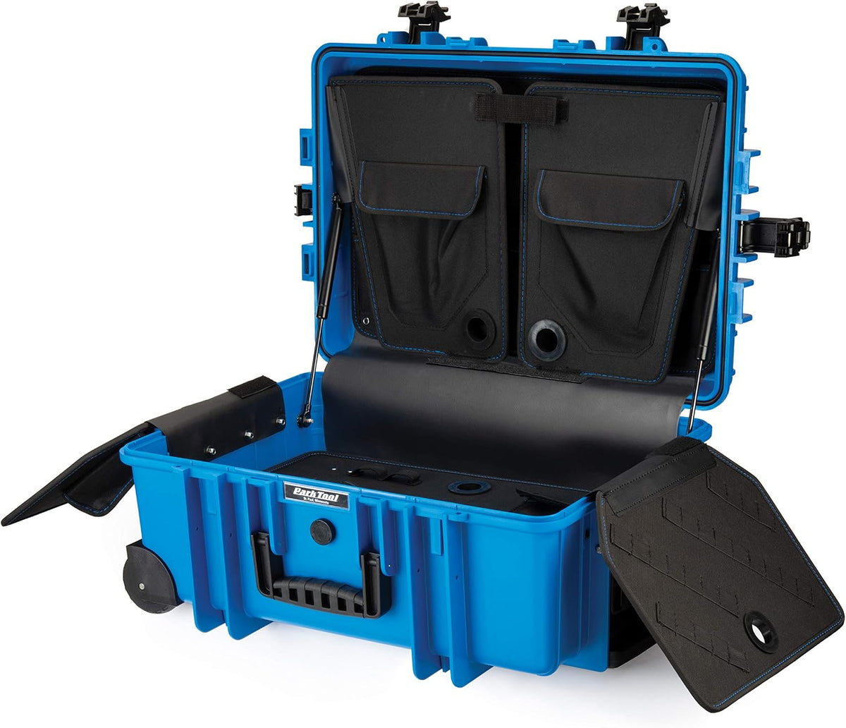park tool bx-3 -rolling blue box tool case, close-up detail