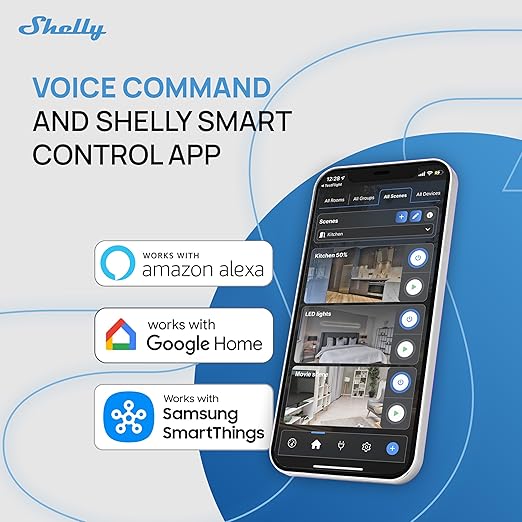 Shelly 1PM Mini Gen4 | Wi-Fi, Matter Smart Relay Switch (2 Pack)