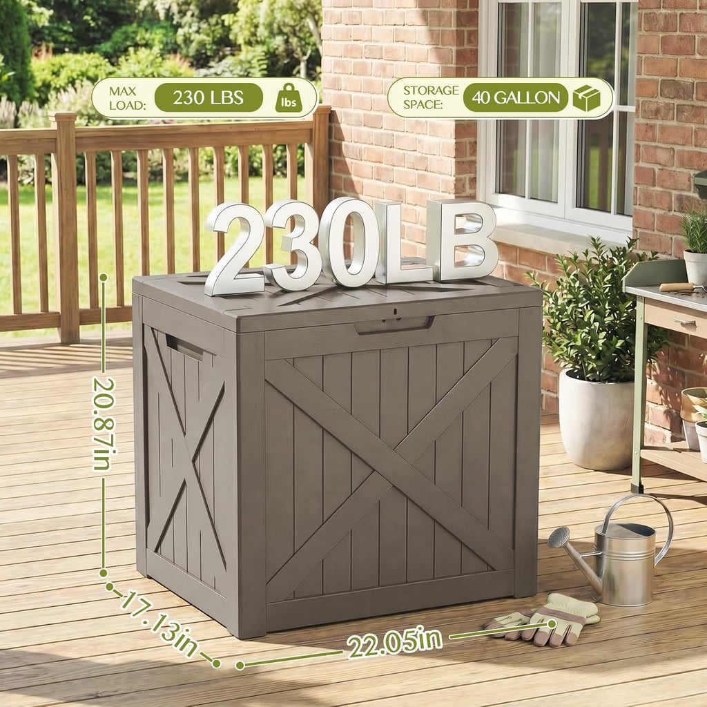 vixzen 40 gallon package delivery boxes for outside, close-up detail