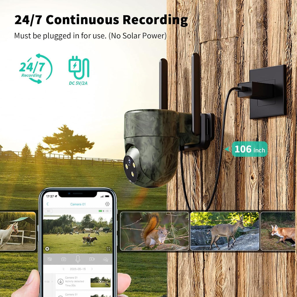 liwan wired 4g lte cellular security camera, no, close-up detail