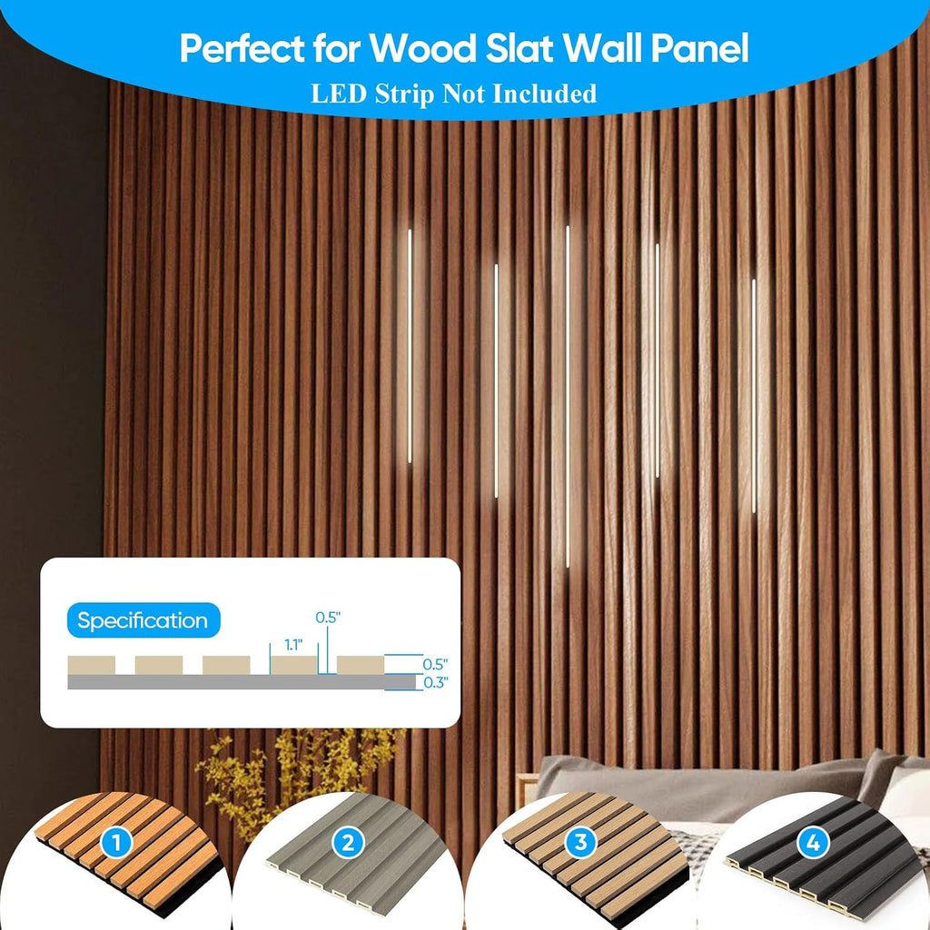 besseto 10 pack led aluminum channel, close-up detail