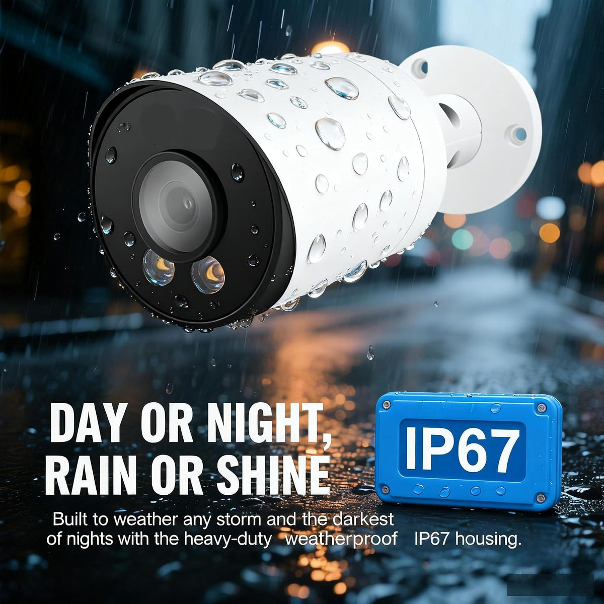 real hd 6mp add-on full color night vision on a desk or shelf