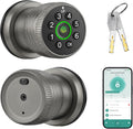 Keypad Door Lock with Knob, Smart Keyless Entry Lock with Code for Bedroom
