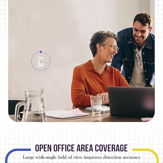 Enerlites MWOS-W Motion Sensor Switch, Ultrasonic and PIR Dual Technology