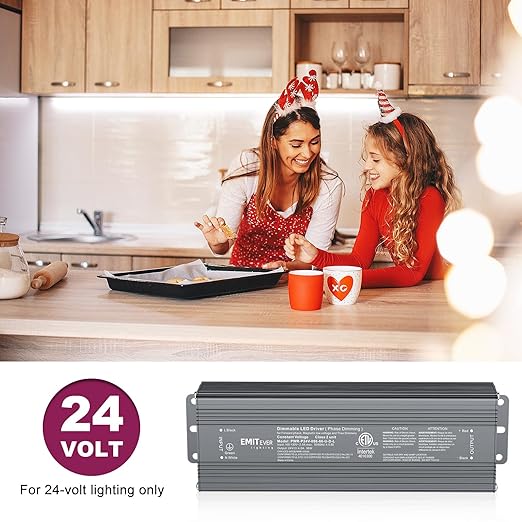 EMITEVER 96W Triac Dimmable LED Driver, Power Supply, AC 120V to DC 24V