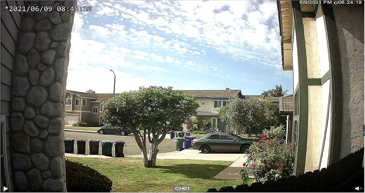 tigersecu 2mp metal long range security camera for, front angle view
