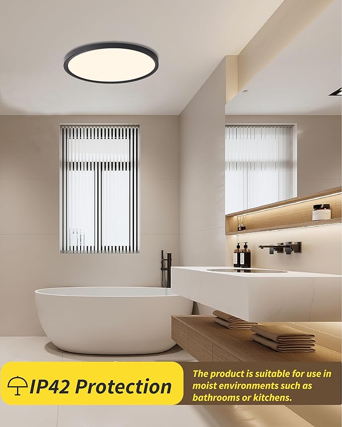 4pack 12 Inch Flush Mount Ceiling Light, 24w Led Ceiling Light,